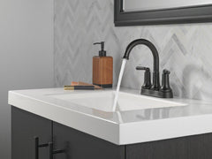 DELTA FAUCET Delta Faucet 2535-BLMPU-DST Two Handle Centerset Bathroom Sink Faucet