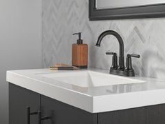 DELTA FAUCET Delta Faucet 2535-BLMPU-DST Two Handle Centerset Bathroom Sink Faucet