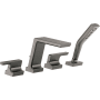 DELTA FAUCET Delta T4799-KS-PR Roman Tub with Hand Shower Trim