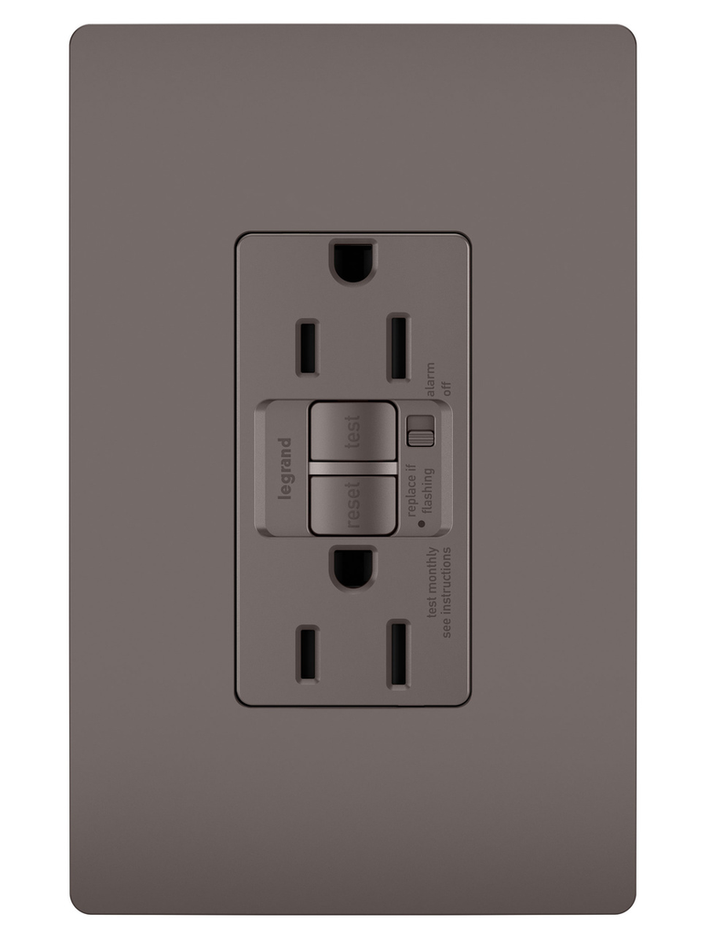 LEGRAND Pass & Seymour 1597TR GFCI Receptacle Duplex Tamper-Resistant 125 VAC 15 Amp NEMA 5-15R