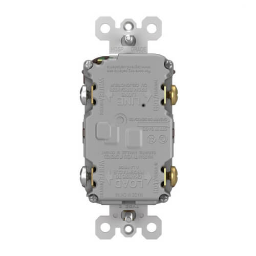 LEGRAND Pass & Seymour 1597TR GFCI Receptacle Duplex Tamper-Resistant 125 VAC 15 Amp NEMA 5-15R