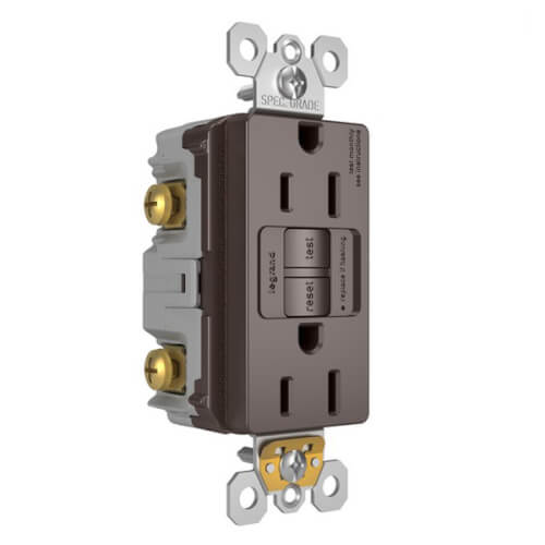 LEGRAND Pass & Seymour 1597TR GFCI Receptacle Duplex Tamper-Resistant 125 VAC 15 Amp NEMA 5-15R