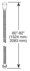 DELTA FAUCET Delta Faucet U495D-BL60-PK Hand Shower Hose Power 60 to 82 Replacement MPN