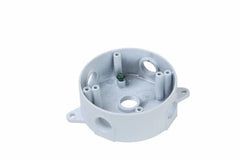 LEGRAND Legrand WPRB25W Pass & Seymour Weatherproof Round Die-Cast Aluminum Box 5 Hole 1/2
