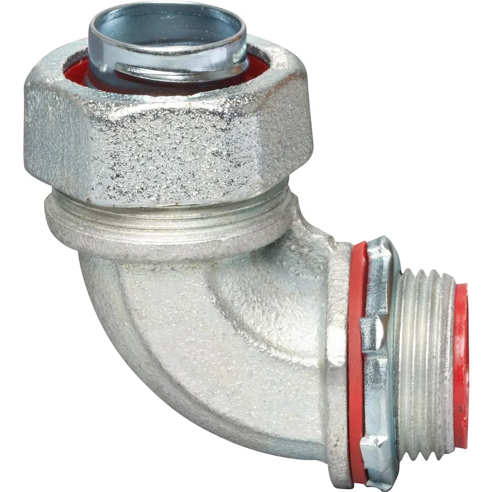 SOUTHWIRE Topaz 495S 1-1/2 90 Degree Liquidtight Connector with Insulated Throat Malleable Iron