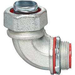 SOUTHWIRE Topaz 495S 1-1/2 90 Degree Liquidtight Connector with Insulated Throat Malleable Iron
