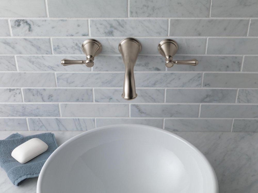 DELTA FAUCET Delta Faucet T3597LF-SSWL Cassidy Two Handle Wall Mount Bathroom Faucet Trim