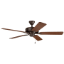 KICHLER Kichler 330015SNB Basics Pro Patio Ceiling Fan 52