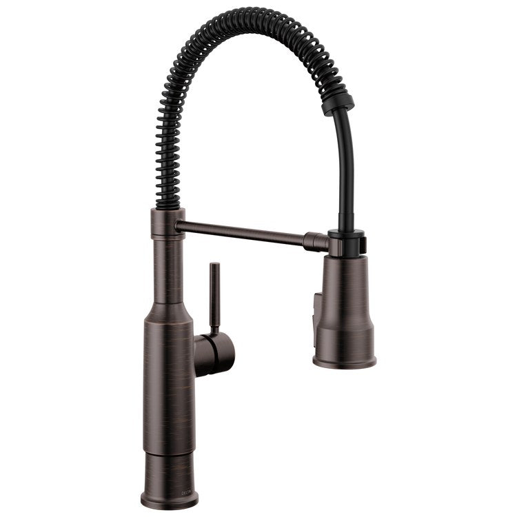 DELTA FAUCET Delta 18804Z-RB-DST Theodora Kitchen Faucet Spring 1 Lever ADA Venetian Bronze Pull Down 1.8 Gallons per Minute