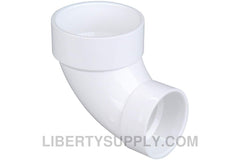 NIBCO FITTINGS 4807-CL 4 x 3 90 Degree PVC DWV Closet Reducing Elbow