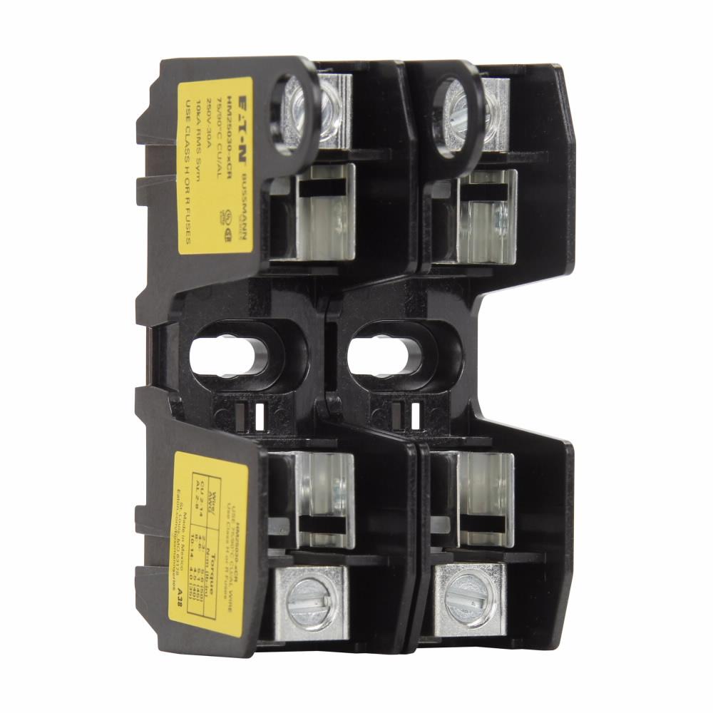 EATON Bussmann HM25030-2CR Fuse Block, Class, 0 to 30 A, 2 Pole