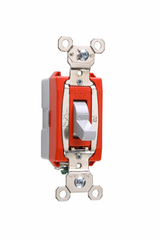 LEGRAND Pass & Seymour PS20AC1GRY 1-Pole Heavy Duty Toggle Switch 120/277 VAC 20 Amp
