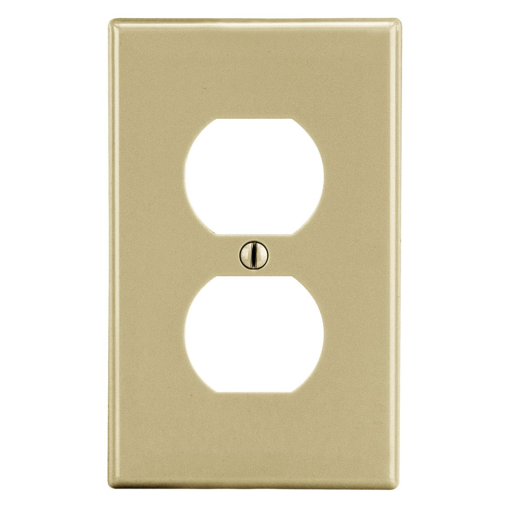 HUBBELL Hubbell Wiring Device-Kellems P8I HPW P8I WALLPLATE, 1-G, 1) DUP, IV
