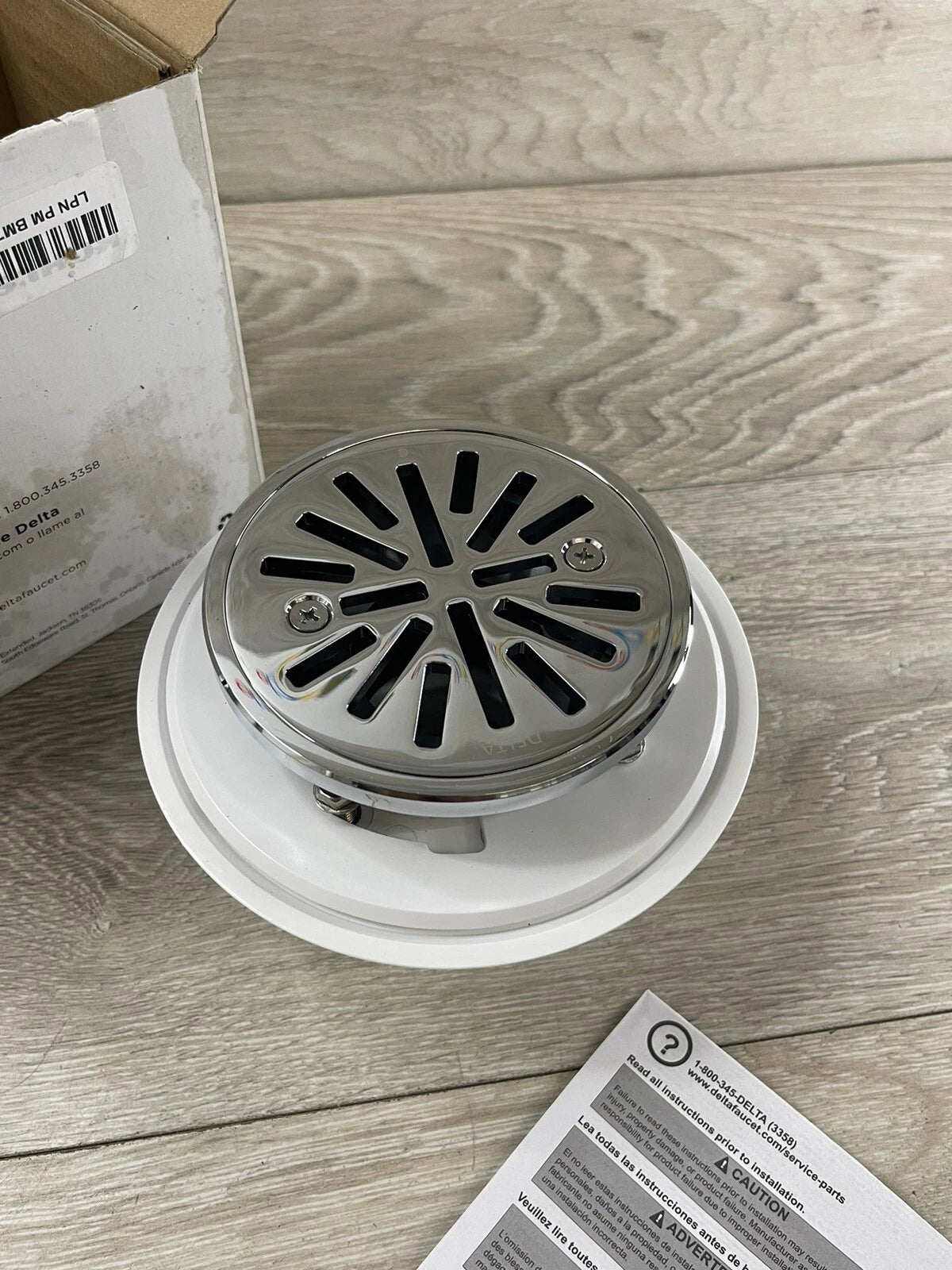 DELTA FAUCET Delta DT061411-BL Other: 4 Tile-In Round Shower Drain in Matte Black