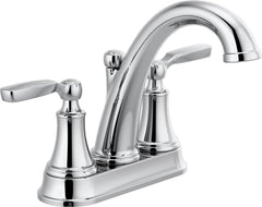 DELTA FAUCET Delta Faucet 2532LF-MPU Woodhurst 2-Handle Centerset Bathroom Faucet 1.2 GPM Chrome