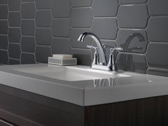 DELTA FAUCET Delta Faucet 2532LF-MPU Woodhurst 2-Handle Centerset Bathroom Faucet 1.2 GPM Chrome