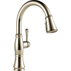 DELTA FAUCET Delta Faucet 9197-PN-PR-DST Cassidy Single Handle Pull Down Kitchen Faucet