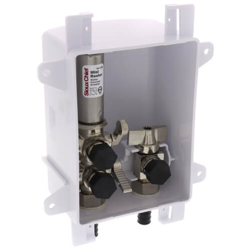 SIOUX CHIEF SIOUX 696-G3011XR Sioux Chief OxBox Kitchen Supply Outlet Box with Mini-Rester