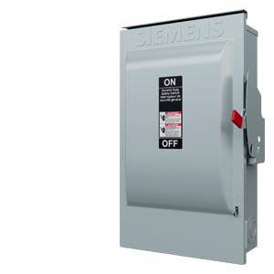 SIEMENS Siemens GF323NRA General Duty Fused Disconnects 100 A N3R Enclosure 240 VAC 3P4W 3 Phase