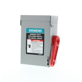 SIEMENS Siemens GNF321A SWITCH SAF 240VAC 30A 3 1/3 60HZ