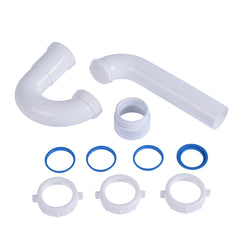 OATEY Dearborn P9703W 1-1/2 in. P-Trap with Threaded PVC Adapter, and Reversible J-Bend
