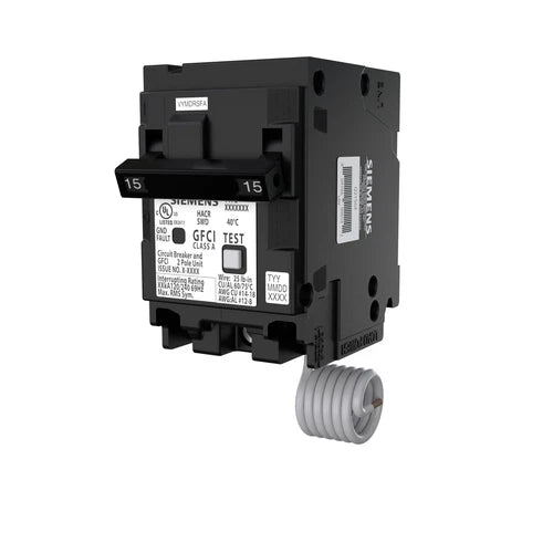 SIEMENS Siemens Q215GF 15 Amp 2-Pole GFCI Circuit Breaker