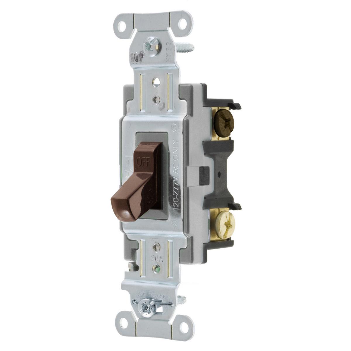 HUBBELL WIRING Wiring Device-Kellems CS320 3-Way General Purpose Standard Toggle Switch 120 to 277 VAC