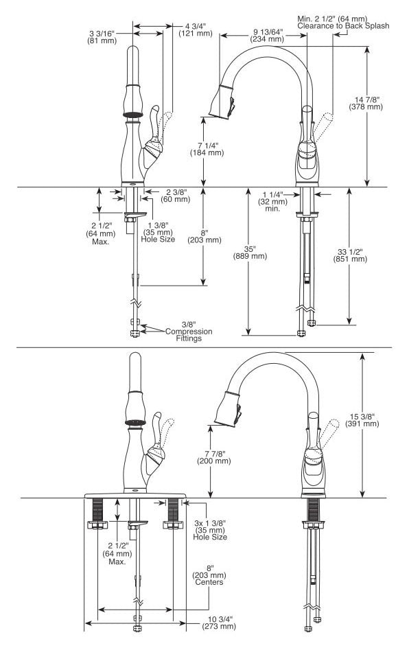 DELTA FAUCET Delta Faucet 9178T-AR-DST Kitchen Faucet with Touch Activation