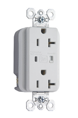 LEGRAND Pass & Seymour 5362WSP Surge Protective Extra Heavy-Duty Duplex Receptacle, 20A 125V - White