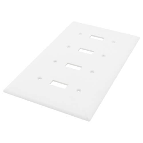 LEGRAND Pass & Seymour TPJ4W Wall Plate 4-Gang Toggle Switch Jumbo