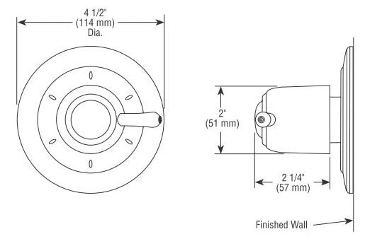 DELTA FAUCET Delta Faucet T11900-RB Shower Diverter Trim 6-Function 3-Port Replacement MPN