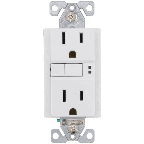 LEGRAND Pass & Seymour AFGF153TRW Radiant Tamper-Resistant Dual-Function Duplex AFCI/GFCI Receptacle, NEMA 5-15R - White (15A)
