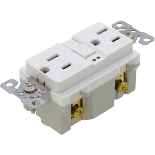 LEGRAND Pass & Seymour AFGF153TRW Radiant Tamper-Resistant Dual-Function Duplex AFCI/GFCI Receptacle, NEMA 5-15R - White (15A)