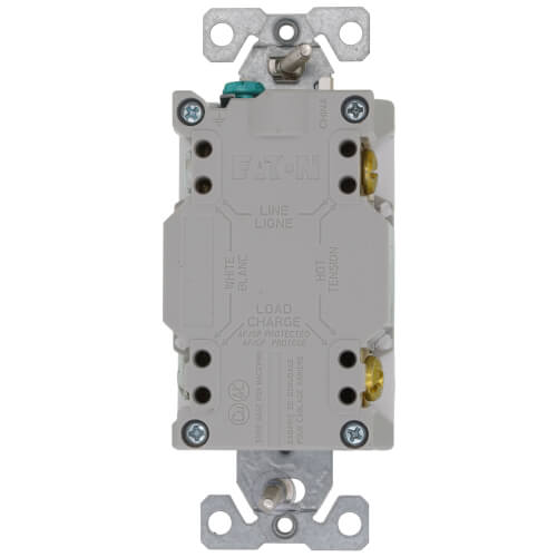 LEGRAND Pass & Seymour AFGF153TRW Radiant Tamper-Resistant Dual-Function Duplex AFCI/GFCI Receptacle, NEMA 5-15R - White (15A)