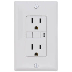 LEGRAND Pass & Seymour AFGF153TRW Radiant Tamper-Resistant Dual-Function Duplex AFCI/GFCI Receptacle, NEMA 5-15R - White (15A)