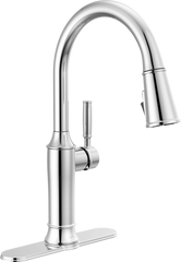 DELTA FAUCET Delta 9184-PN-PR-DST Renaldi Single Handle Pull-Down Kitchen Faucet