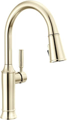 DELTA FAUCET Delta 9184-PN-PR-DST Renaldi Single Handle Pull-Down Kitchen Faucet