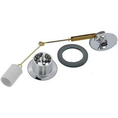 WATCO Watco 500-TQ-PVC-BN 500-TL Series 16 in. Plastic Trip Lever Drain in Brushed Nickel