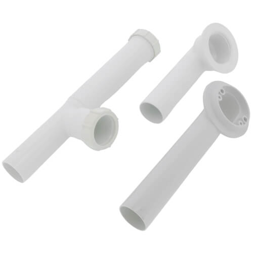 WATCO Watco 500-TQ-PVC-BN 500-TL Series 16 in. Plastic Trip Lever Drain in Brushed Nickel