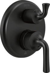 DELTA FAUCET Delta Faucet T24833-BL Kayra Two Handle Pressure Balancing Valve Trim in Matte Black