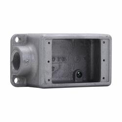 EATON Eaton FS1 Crouse-Hinds Condulet 1-Entry Shallow Device Box With Mounting Lug 1/2 In