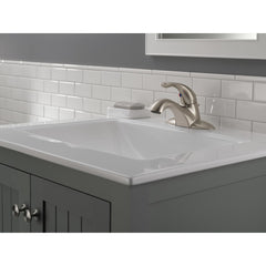 DELTA FAUCET Delta 520-SSPPU-DST Classic: Single Handle Centerset Bathroom Faucet in Stainless