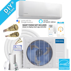 MRCOOL MRCOOL DIY-24-HP-230B25 - Energy Star 24K BTU Heat Pump Condenser & Wall Mount Air Handler 230 volt 20 SEER with Enhanced WiFi and 25ft Lineset System