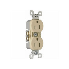 LEGRAND Pass & Seymour 3232TRI Duplex Grounding Tamper Resistant Straight Blade Receptacle 125 VAC 15 A 2 Poles 3 Wires