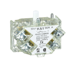 SCHNEIDER ELECTRIC Square D 9001KA1 Pushbutton Contact Block 600 VAC 10 Amp 1NO 1NC