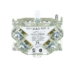 SCHNEIDER ELECTRIC Square D 9001KA1 Pushbutton Contact Block 600 VAC 10 Amp 1NO 1NC