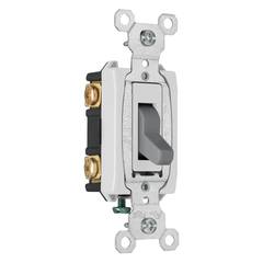 LEGRAND Pass & Seymour CSB20AC2GRY Construction 2pole Switch, 20A 120/277V - Gray