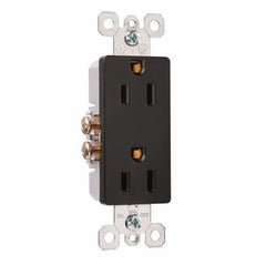 LEGRAND Legrand 885BK 15 Amp, 125 Volt, Straight Blade Receptacle, Black