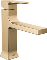 DELTA FAUCET DEL 537-CZMPU-DST Velum Bathroom Faucet 1 Hole Single Hole Bathroom Sink Faucet