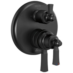 DELTA FAUCET Delta T27856-BL Dorval Traditional 2-Handle Monitor 17 Series Valve Trim with 3 Setting Diverter